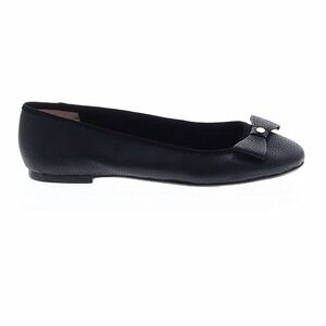 Ted Baker Allyson Bow Leather Ballerina Flats Black EU 39.5 US 9.5 NWOT